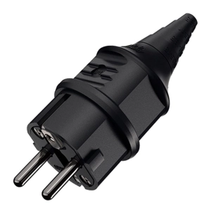 ENCHUFE SCHUKO COLOR NEGRO 16AMP 2P+T 250V IP44