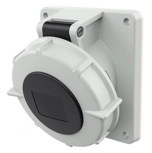 TOMA EMPOTRABLE 32AMP 3P+T 500V NEGRO 7H IP67